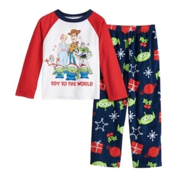 Christmas PJ S L Disney Toy story fleece holiday pajamas - Picture 2 of 8